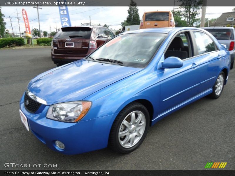Spark Blue / Gray 2006 Kia Spectra SX Sedan
