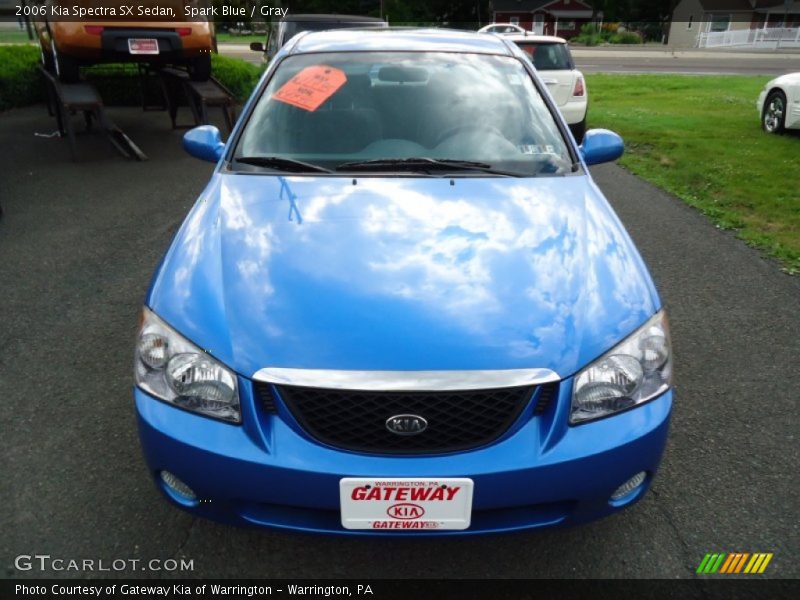 Spark Blue / Gray 2006 Kia Spectra SX Sedan