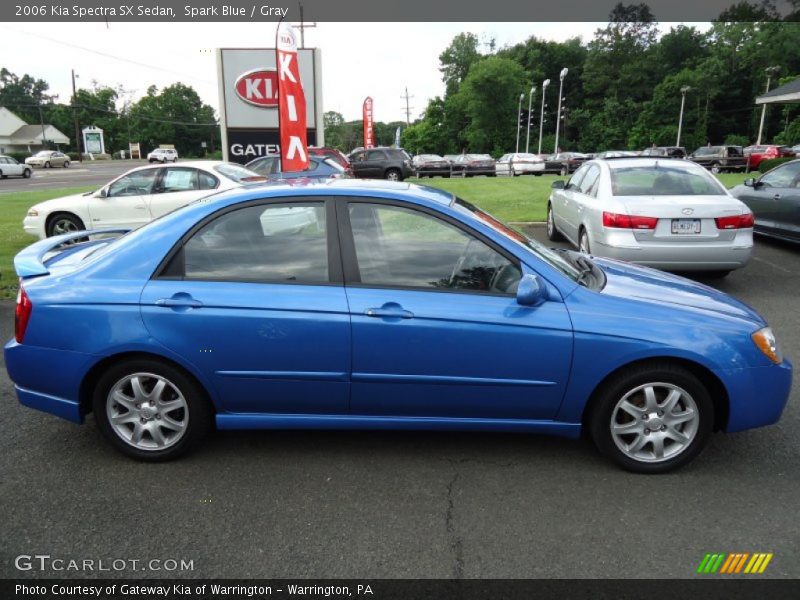Spark Blue / Gray 2006 Kia Spectra SX Sedan