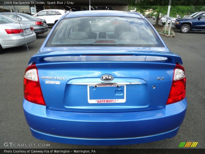 Spark Blue / Gray 2006 Kia Spectra SX Sedan