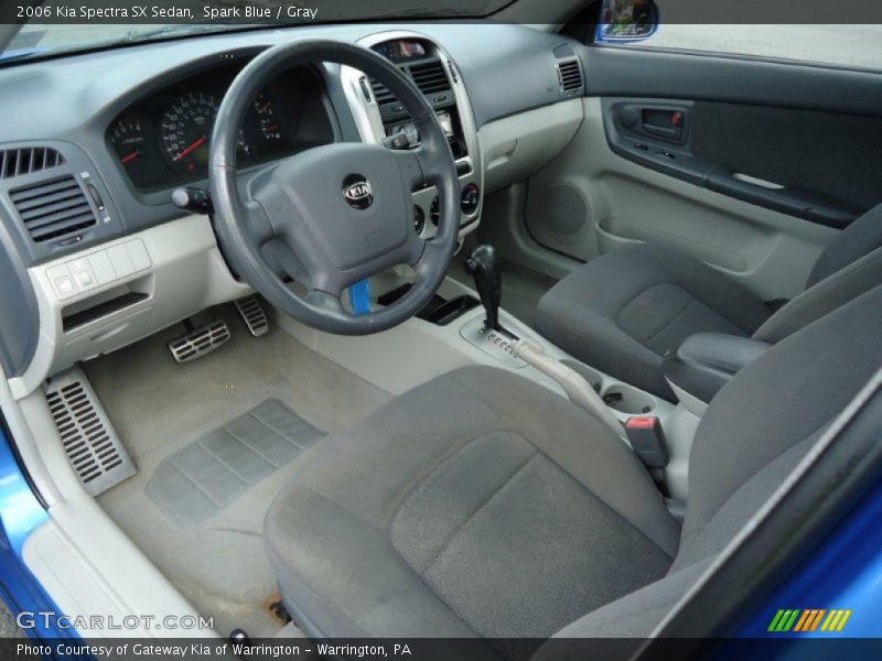 Spark Blue / Gray 2006 Kia Spectra SX Sedan