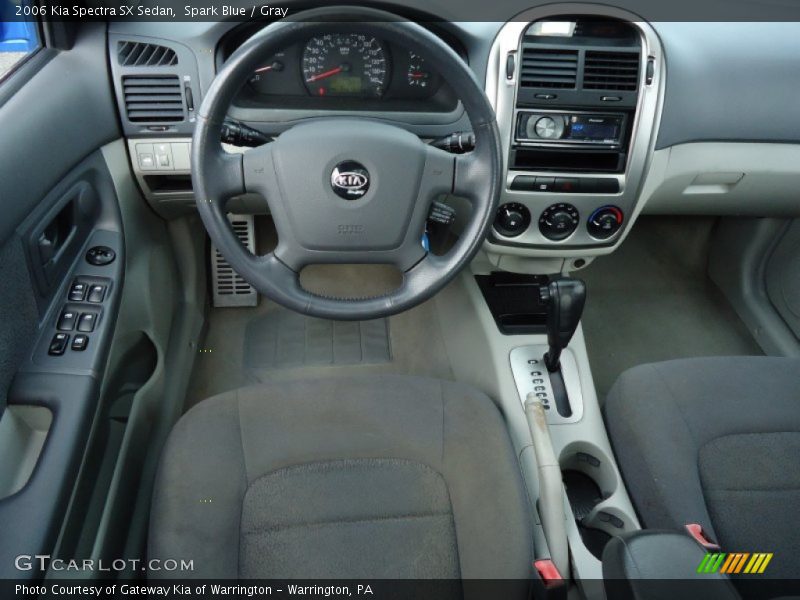 Spark Blue / Gray 2006 Kia Spectra SX Sedan