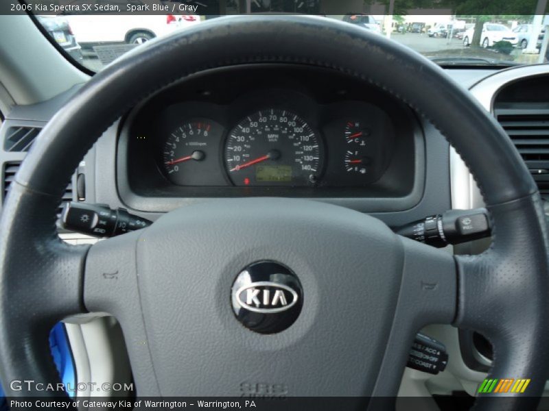 Spark Blue / Gray 2006 Kia Spectra SX Sedan