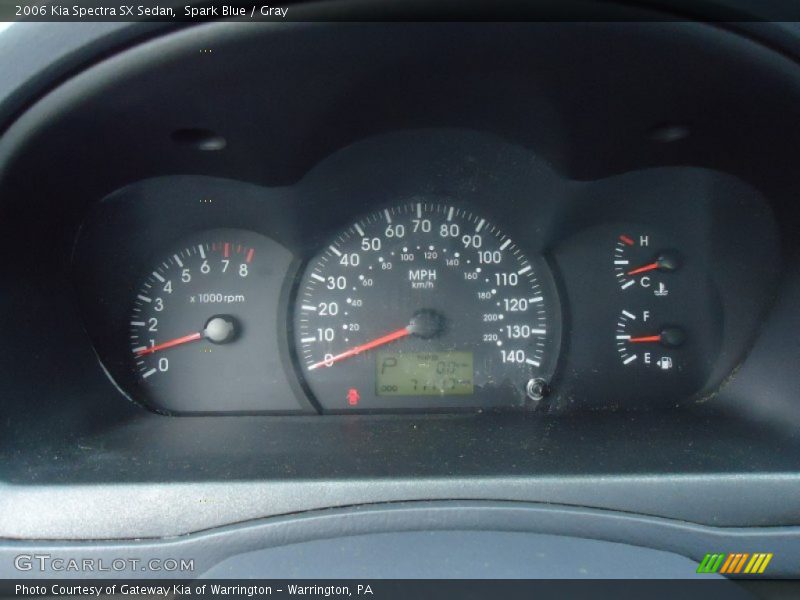 Spark Blue / Gray 2006 Kia Spectra SX Sedan