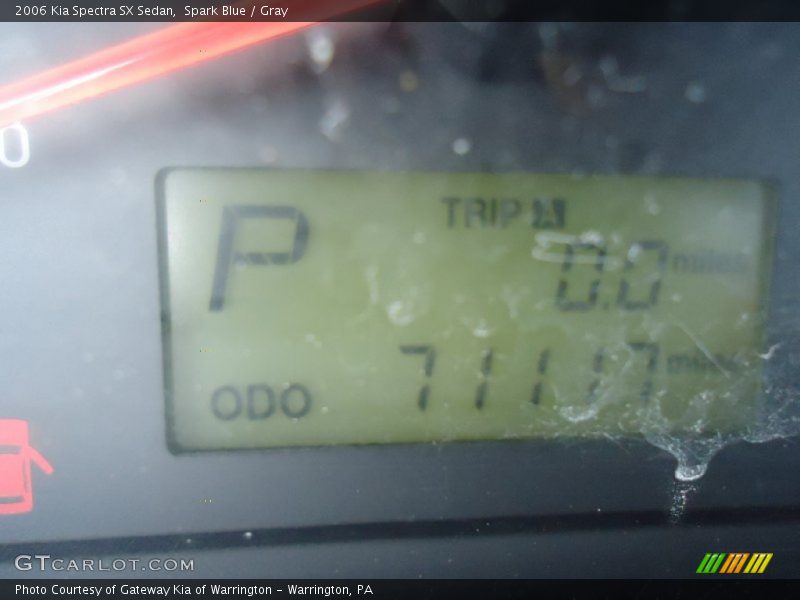 Spark Blue / Gray 2006 Kia Spectra SX Sedan