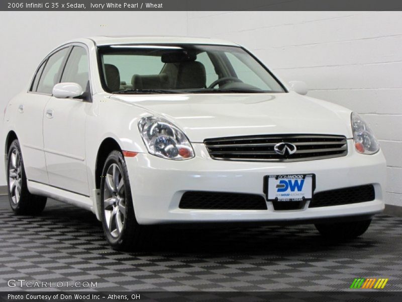 Ivory White Pearl / Wheat 2006 Infiniti G 35 x Sedan