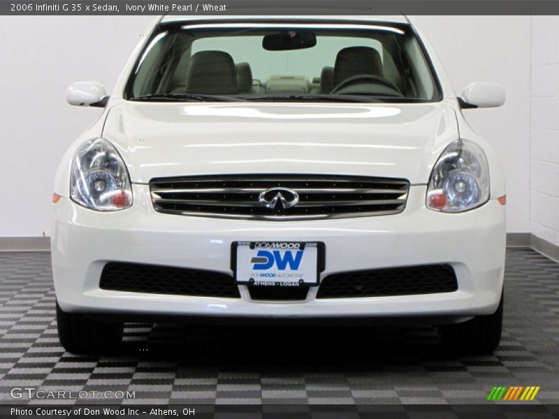 Ivory White Pearl / Wheat 2006 Infiniti G 35 x Sedan