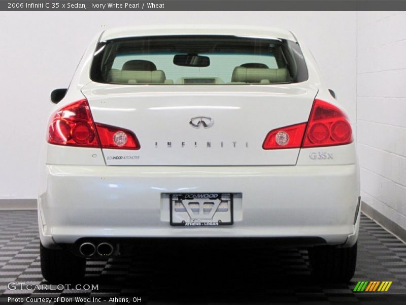 Ivory White Pearl / Wheat 2006 Infiniti G 35 x Sedan