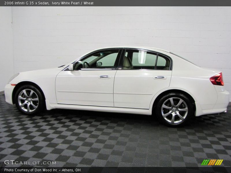 Ivory White Pearl / Wheat 2006 Infiniti G 35 x Sedan