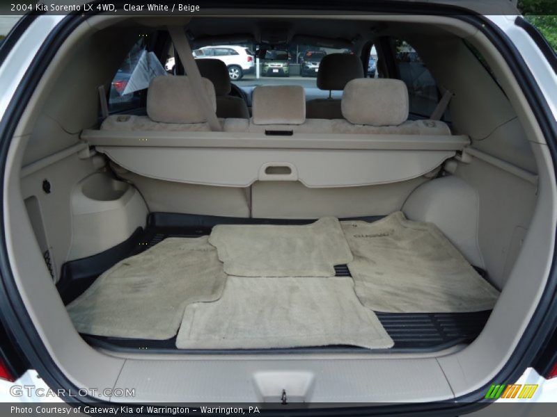 Clear White / Beige 2004 Kia Sorento LX 4WD