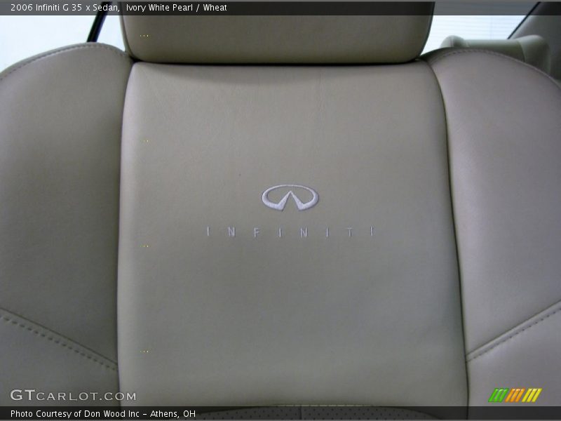 Ivory White Pearl / Wheat 2006 Infiniti G 35 x Sedan
