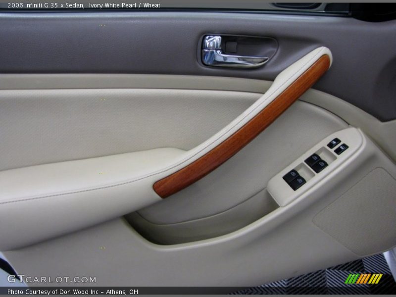 Ivory White Pearl / Wheat 2006 Infiniti G 35 x Sedan