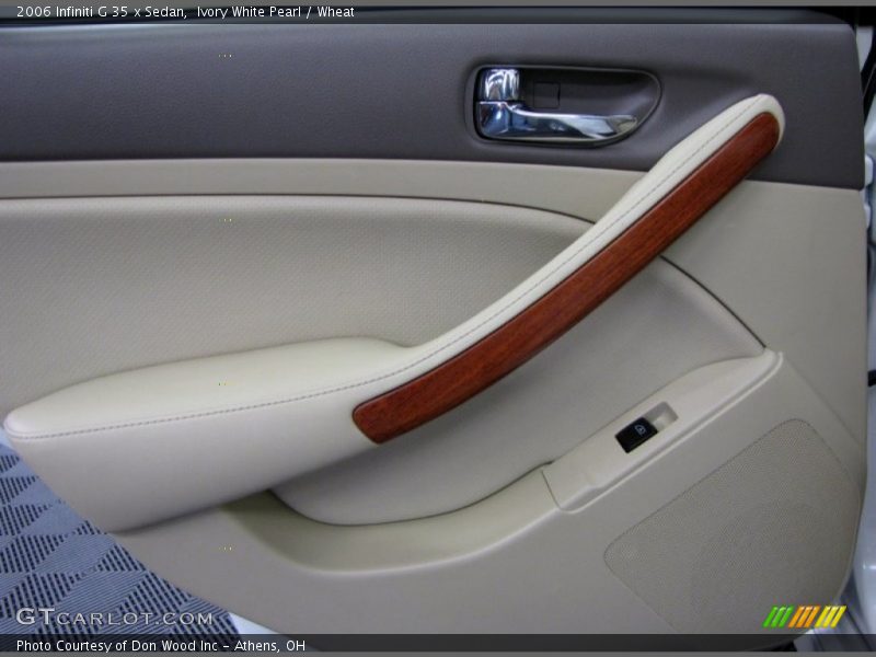 Ivory White Pearl / Wheat 2006 Infiniti G 35 x Sedan
