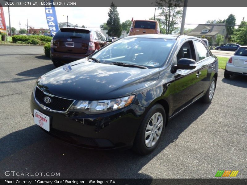 Ebony Black / Stone 2010 Kia Forte EX
