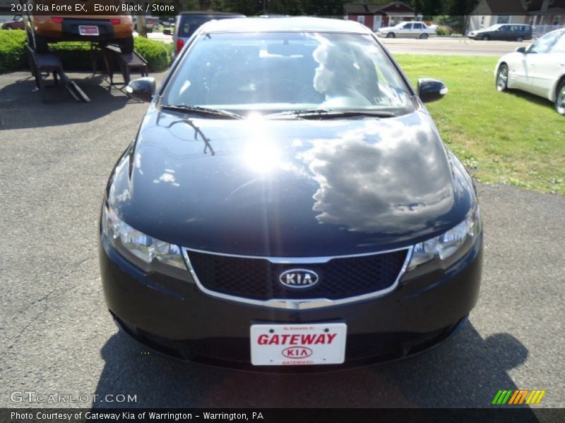 Ebony Black / Stone 2010 Kia Forte EX