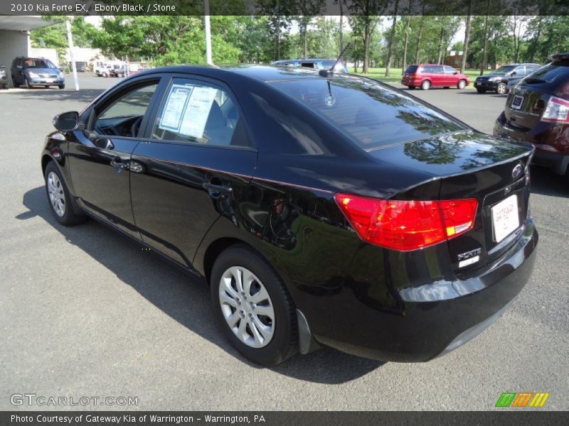 Ebony Black / Stone 2010 Kia Forte EX