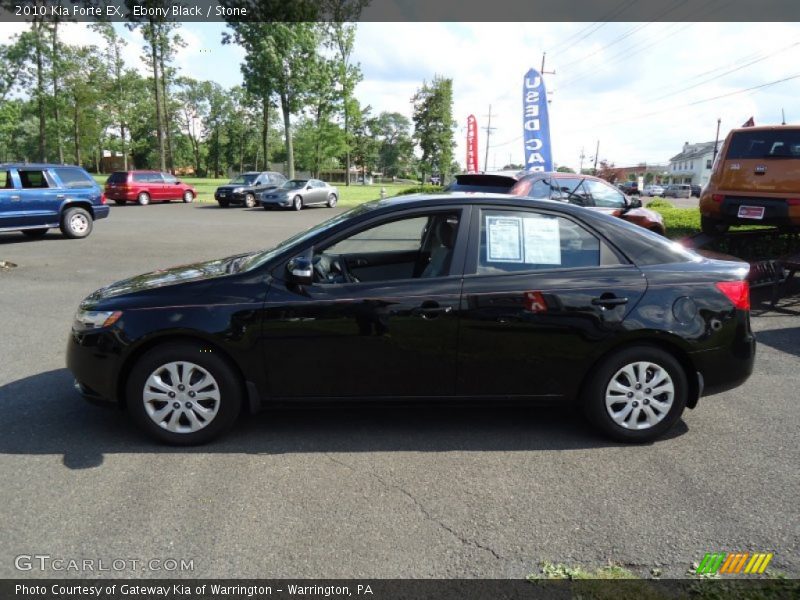 Ebony Black / Stone 2010 Kia Forte EX