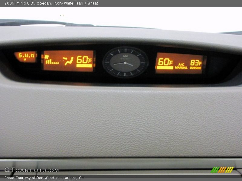 Ivory White Pearl / Wheat 2006 Infiniti G 35 x Sedan