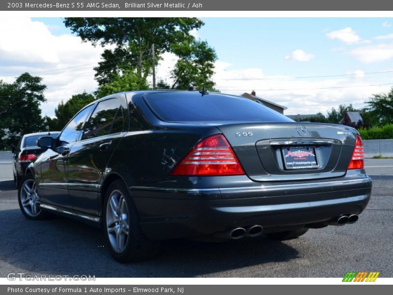 Brilliant Silver Metallic / Ash 2003 Mercedes-Benz S 55 AMG Sedan