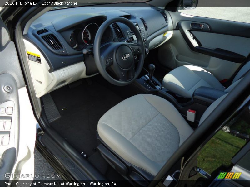 Ebony Black / Stone 2010 Kia Forte EX
