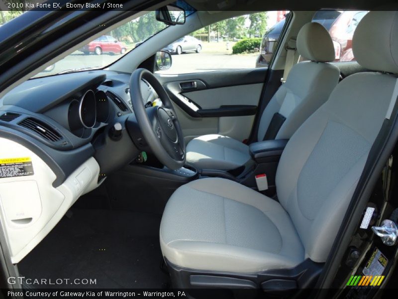 Ebony Black / Stone 2010 Kia Forte EX