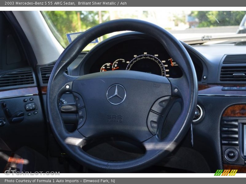 Brilliant Silver Metallic / Ash 2003 Mercedes-Benz S 55 AMG Sedan
