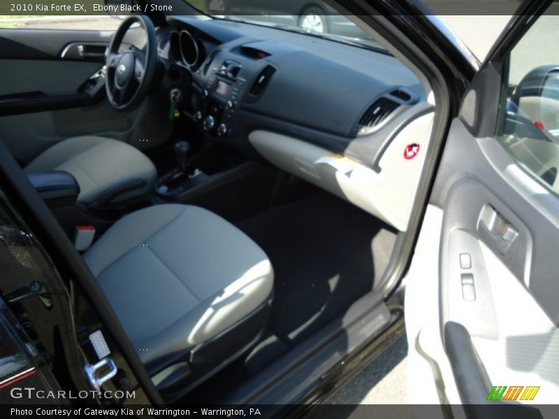 Ebony Black / Stone 2010 Kia Forte EX