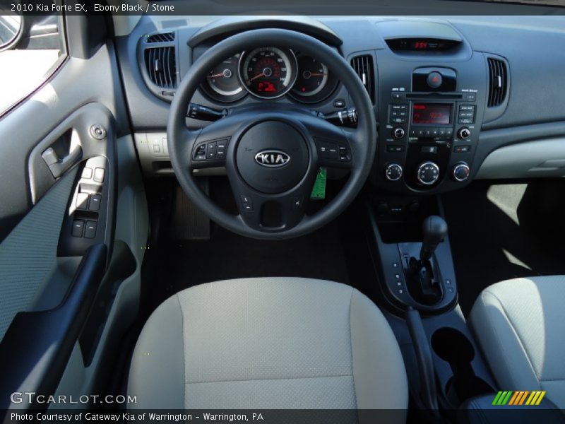 Ebony Black / Stone 2010 Kia Forte EX