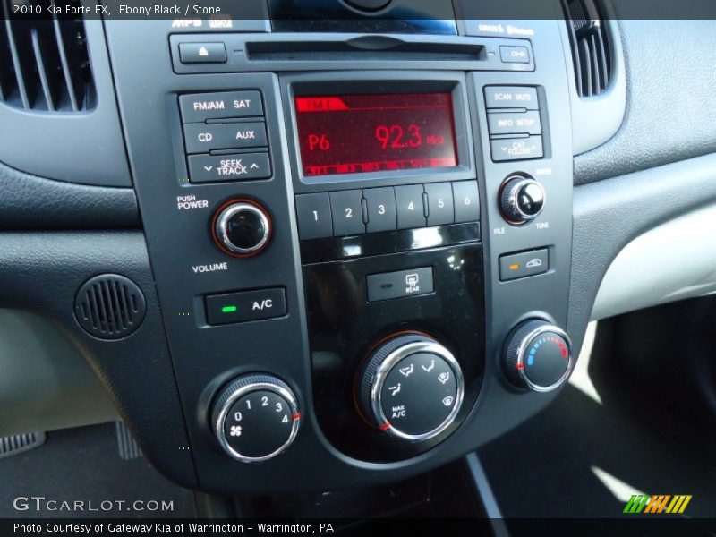 Ebony Black / Stone 2010 Kia Forte EX