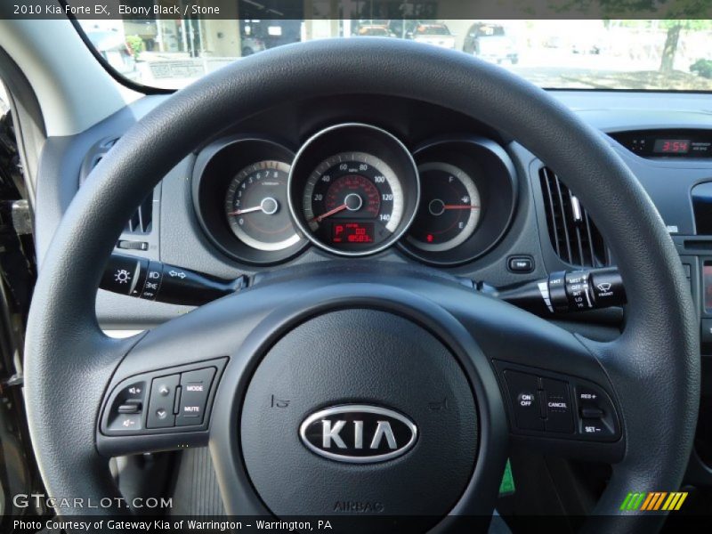 Ebony Black / Stone 2010 Kia Forte EX