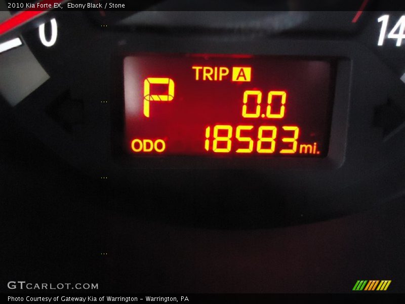 Ebony Black / Stone 2010 Kia Forte EX