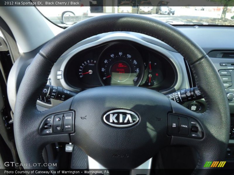 Black Cherry / Black 2012 Kia Sportage EX