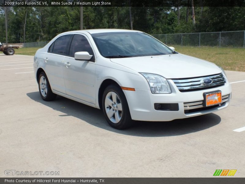 White Suede / Medium Light Stone 2009 Ford Fusion SE V6