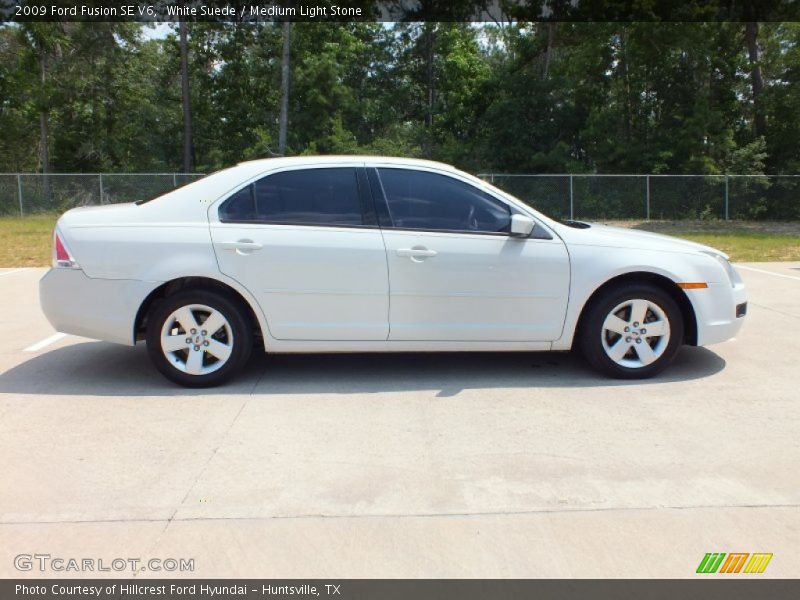 White Suede / Medium Light Stone 2009 Ford Fusion SE V6