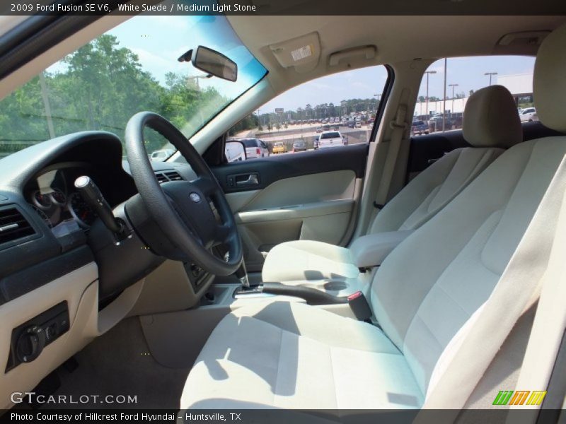 White Suede / Medium Light Stone 2009 Ford Fusion SE V6