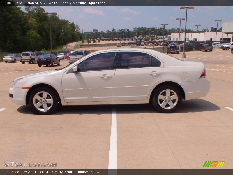 White Suede / Medium Light Stone 2009 Ford Fusion SE V6