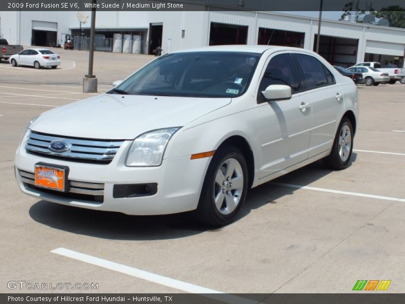 White Suede / Medium Light Stone 2009 Ford Fusion SE V6
