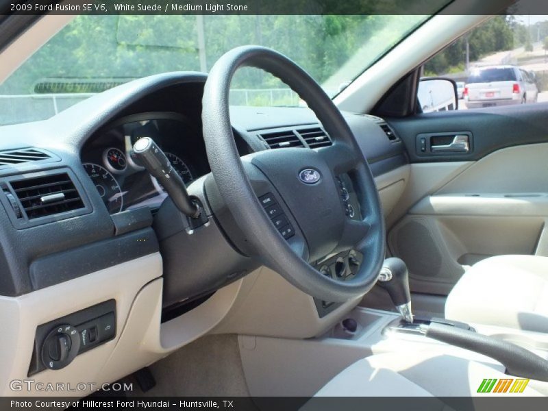 White Suede / Medium Light Stone 2009 Ford Fusion SE V6