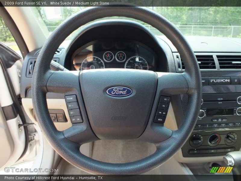 White Suede / Medium Light Stone 2009 Ford Fusion SE V6