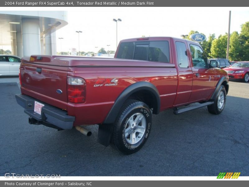 Toreador Red Metallic / Medium Dark Flint 2004 Ford Ranger FX4 SuperCab 4x4