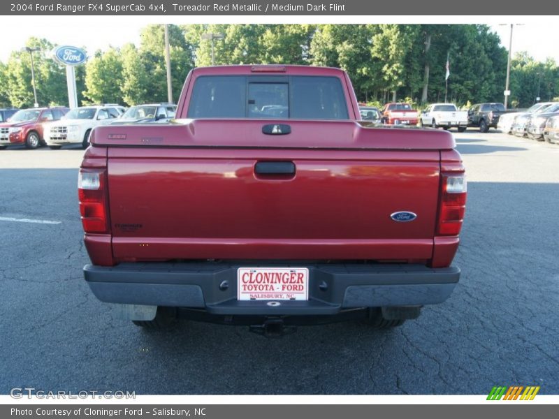 Toreador Red Metallic / Medium Dark Flint 2004 Ford Ranger FX4 SuperCab 4x4