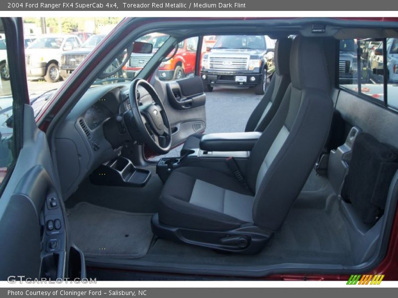 Toreador Red Metallic / Medium Dark Flint 2004 Ford Ranger FX4 SuperCab 4x4