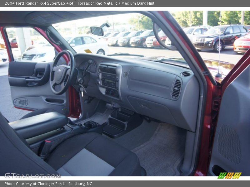 Toreador Red Metallic / Medium Dark Flint 2004 Ford Ranger FX4 SuperCab 4x4