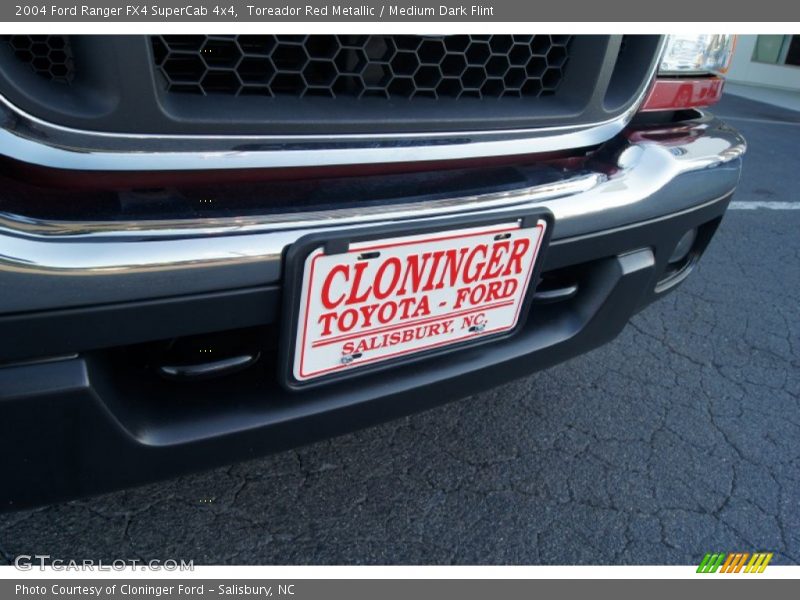 Toreador Red Metallic / Medium Dark Flint 2004 Ford Ranger FX4 SuperCab 4x4