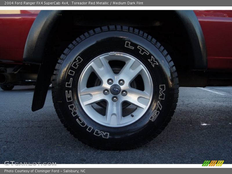 Toreador Red Metallic / Medium Dark Flint 2004 Ford Ranger FX4 SuperCab 4x4