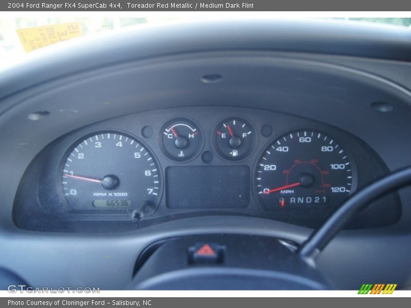 Toreador Red Metallic / Medium Dark Flint 2004 Ford Ranger FX4 SuperCab 4x4