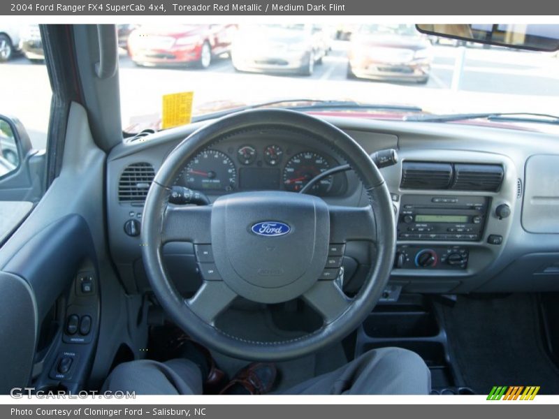 Toreador Red Metallic / Medium Dark Flint 2004 Ford Ranger FX4 SuperCab 4x4