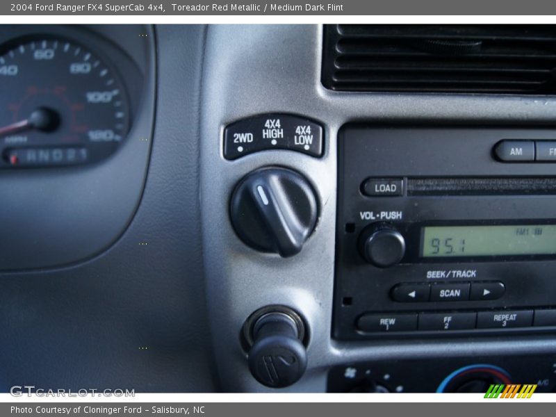 Toreador Red Metallic / Medium Dark Flint 2004 Ford Ranger FX4 SuperCab 4x4
