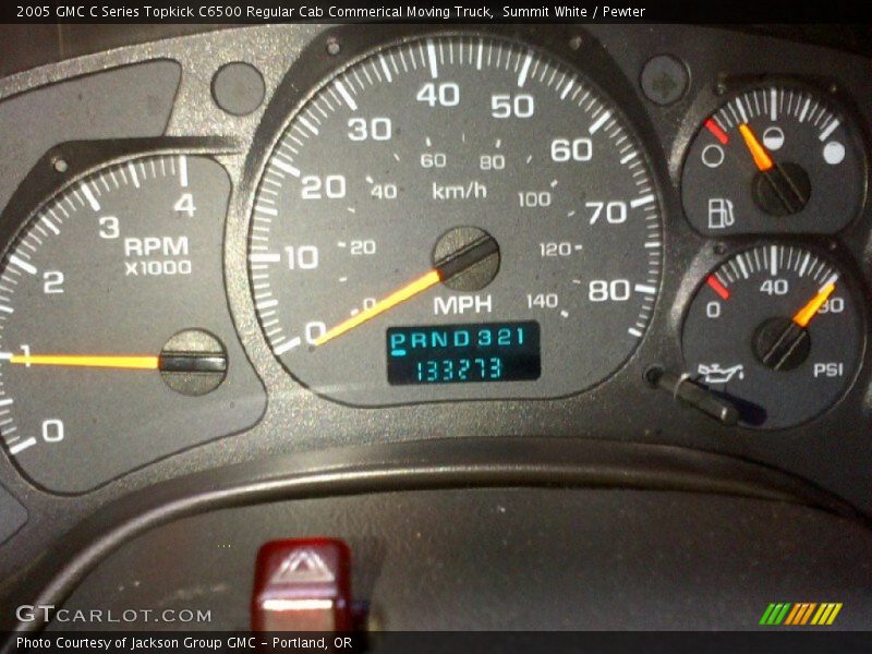 Summit White / Pewter 2005 GMC C Series Topkick C6500 Regular Cab Commerical Moving Truck
