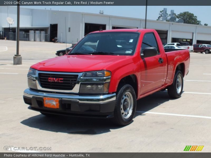 Fire Red / Medium Pewter 2009 GMC Canyon Work Truck Regular Cab